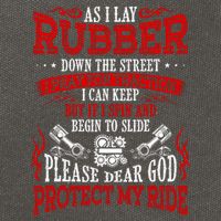 As I Lay Rubber Down The Street Bikers Love Racing Cotton Canvas Backpack