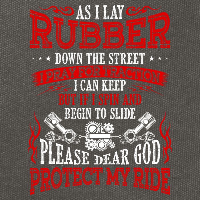 As I Lay Rubber Down The Street Bikers Love Racing Cotton Canvas Backpack