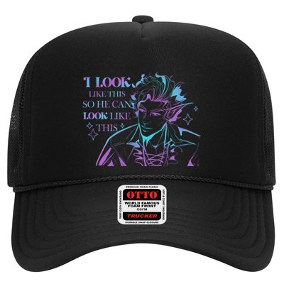Astarion I Look Like This So He Can Look Like This Astarion BaldurS Gate 3 Trucker Hat