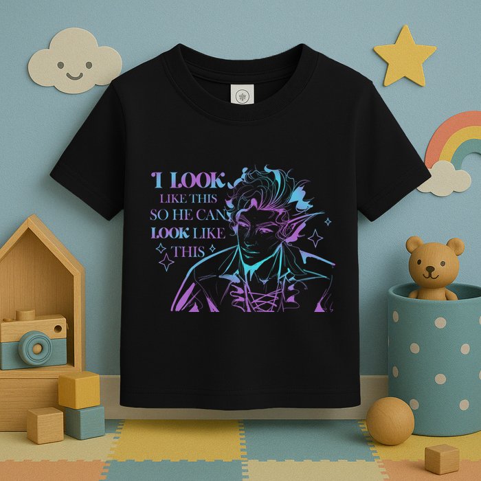 Astarion I Look Like This So He Can Look Like This Astarion BaldurS Gate 3 Toddler T-Shirt
