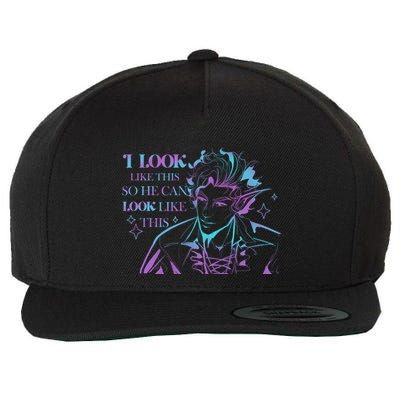 Astarion I Look Like This So He Can Look Like This Astarion BaldurS Gate 3 Wool Snapback Cap