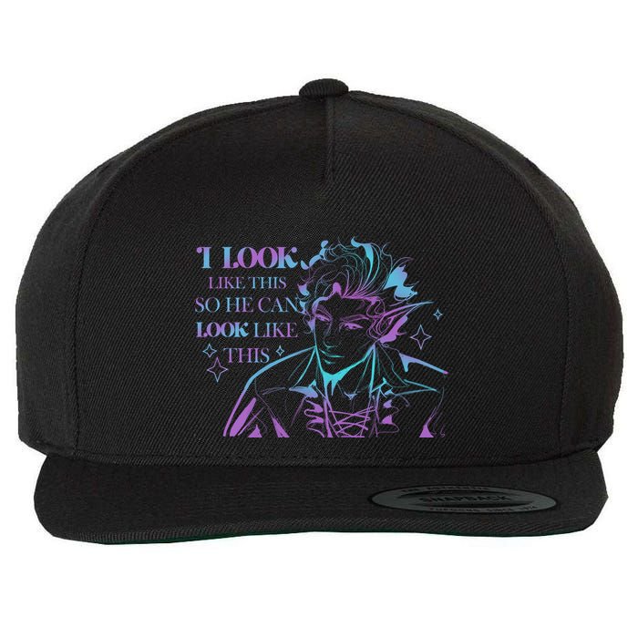Astarion I Look Like This So He Can Look Like This Astarion BaldurS Gate 3 Wool Snapback Cap