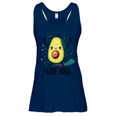 Avocado I Love Yoga Ladies Essential Flowy Tank