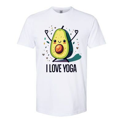 Avocado I Love Yoga Softstyle® CVC T-Shirt