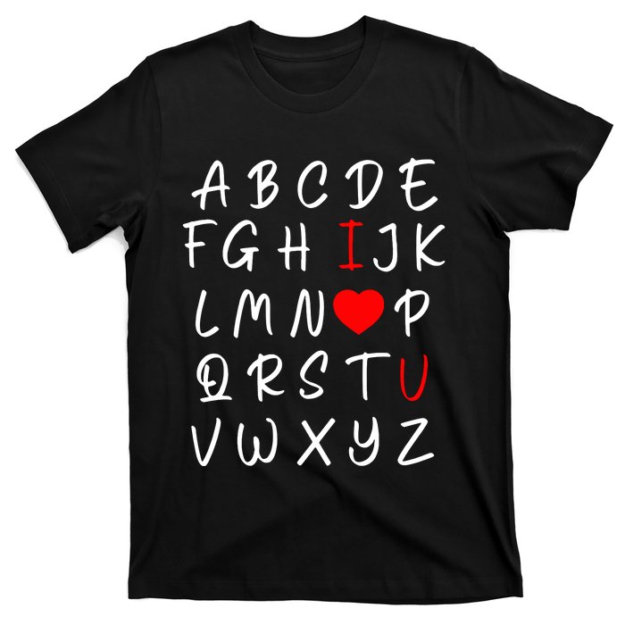 Alphabet I Love You T-Shirt