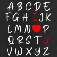 Alphabet I Love You Adult Drive Performance Visor