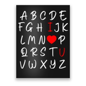 Alphabet I Love You Poster