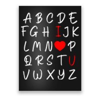 Alphabet I Love You Poster