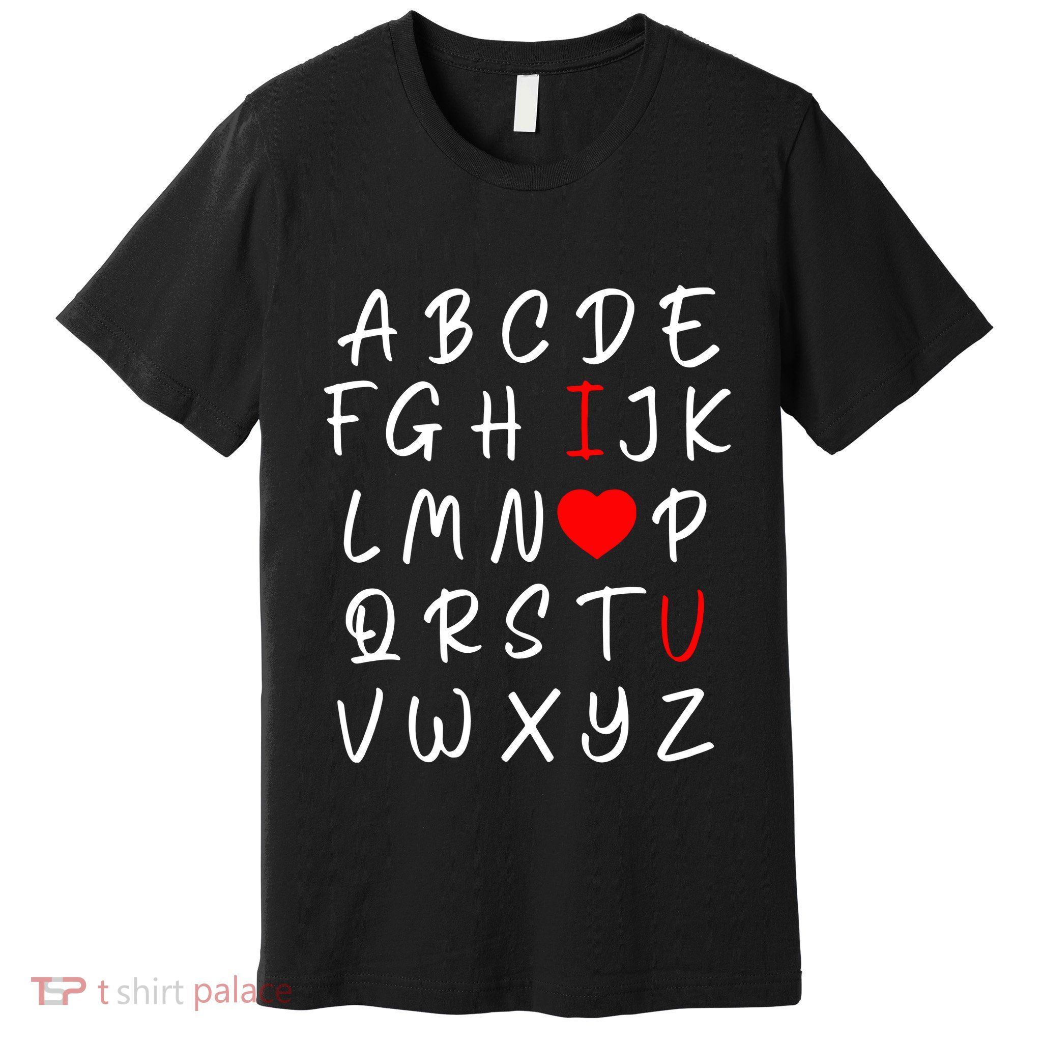 Alphabet I Love You Premium T-Shirt
