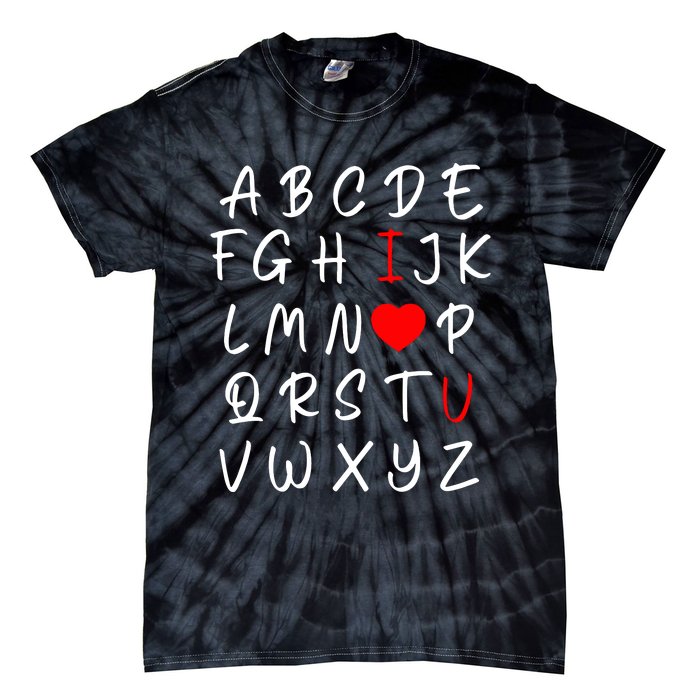 Alphabet I Love You Tie-Dye T-Shirt