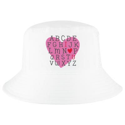 ABC I Love You Valentines Day Heart Gift Cool Comfort Performance Bucket Hat