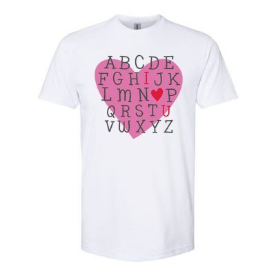 ABC I Love You Valentines Day Heart Gift Softstyle CVC T-Shirt