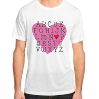 ABC I Love You Valentines Day Heart Gift Adult ChromaSoft Performance T-Shirt