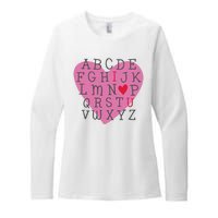 ABC I Love You Valentines Day Heart Gift Womens CVC Long Sleeve Shirt