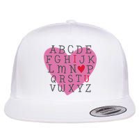 ABC I Love You Valentines Day Heart Gift Flatbill Hat