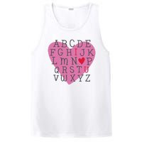 ABC I Love You Valentines Day Heart Gift PosiCharge Competitor Tank