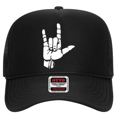 ASL I Love You Gift American Sign Language Tee Trucker Hat