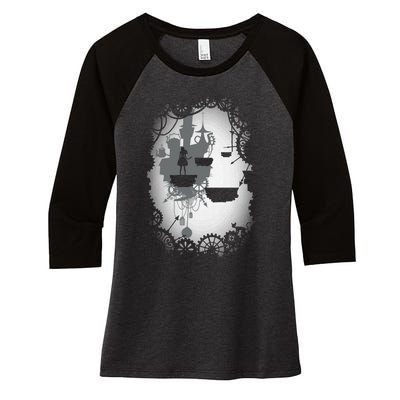 Alice In Limbo Women's Tri-Blend 3/4-Sleeve Raglan Shirt