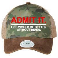 Admit It Life Would Be Better Without Biden Legacy Tie Dye Trucker Hat
