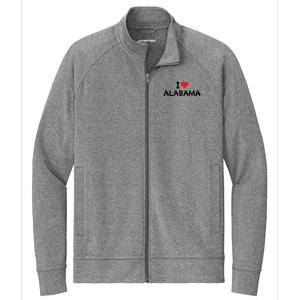 Alabama I Love Alabama Throwback Design Classic Stretch Full-Zip Cadet Jacket