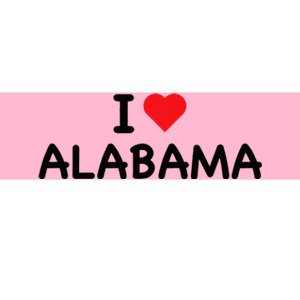 Alabama I Love Alabama Throwback Design Classic Bumper Sticker