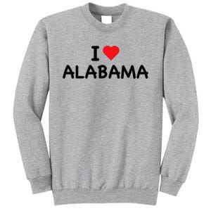 Alabama I Love Alabama Throwback Design Classic Tall Sweatshirt