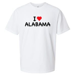 Alabama I Love Alabama Throwback Design Classic Sueded Cloud Jersey T-Shirt