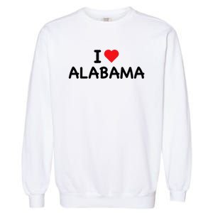 Alabama I Love Alabama Throwback Design Classic Garment-Dyed Sweatshirt