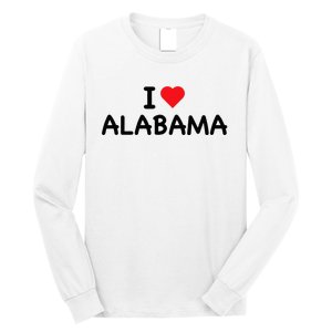 Alabama I Love Alabama Throwback Design Classic Long Sleeve Shirt