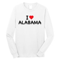 Alabama I Love Alabama Throwback Design Classic Long Sleeve Shirt