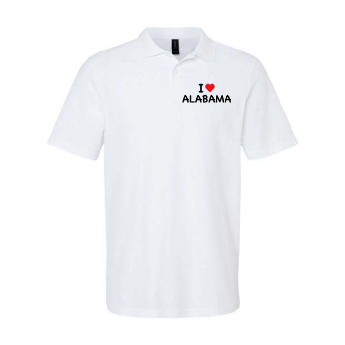 Alabama I Love Alabama Throwback Design Classic Softstyle Adult Sport Polo