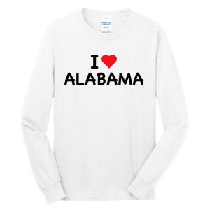 Alabama I Love Alabama Throwback Design Classic Tall Long Sleeve T-Shirt