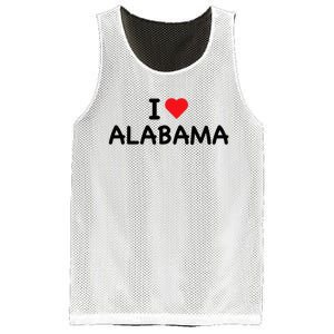 Alabama I Love Alabama Throwback Design Classic Mesh Reversible Basketball Jersey Tank