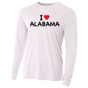 Alabama I Love Alabama Throwback Design Classic Cooling Performance Long Sleeve Crew