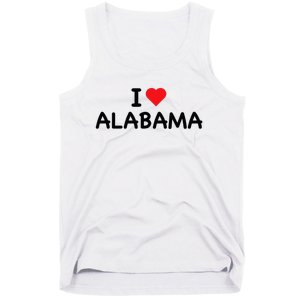 Alabama I Love Alabama Throwback Design Classic Tank Top