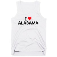 Alabama I Love Alabama Throwback Design Classic Tank Top