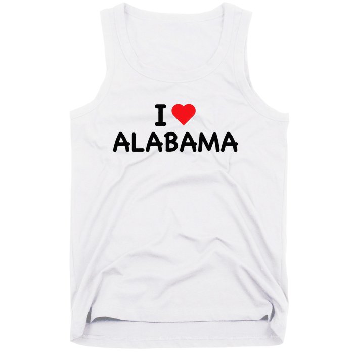 Alabama I Love Alabama Throwback Design Classic Tank Top