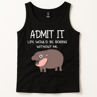 Admit It Life Would Be Boring Without Me Funny Moo Deng Tank Top