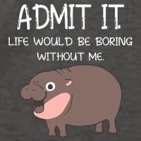 Admit It Life Would Be Boring Without Me Funny Moo Deng Vector Backpack