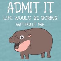 Admit It Life Would Be Boring Without Me Funny Moo Deng Sueded Cloud Jersey T-Shirt