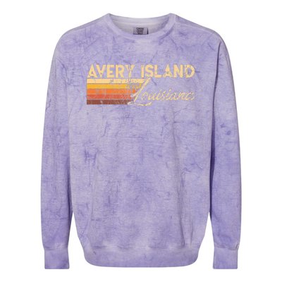 Avery Island Louisiana Colorblast Crewneck Sweatshirt