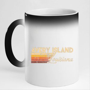 Avery Island Louisiana 11oz Black Color Changing Mug