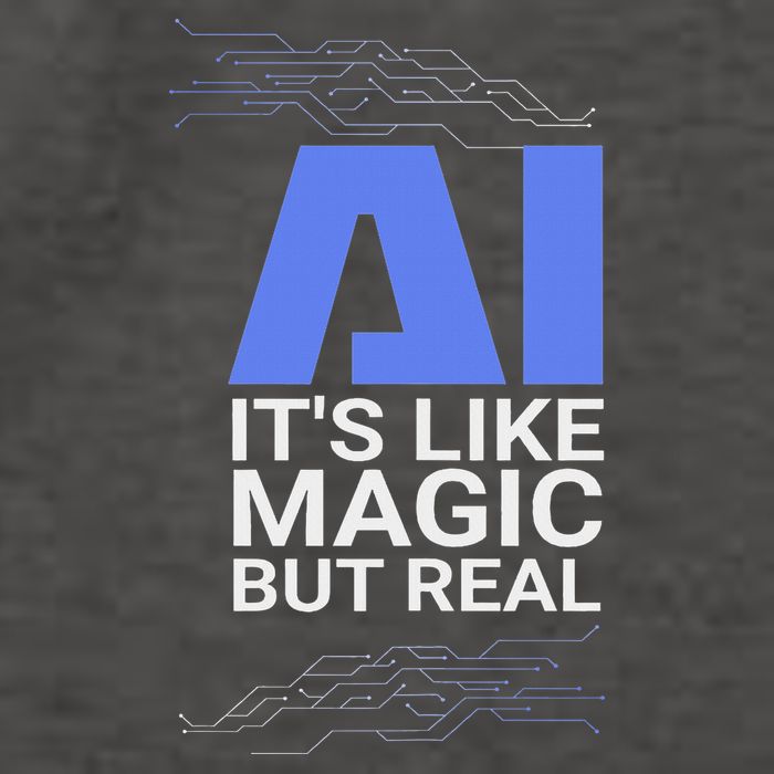 Ai Its Like Magic But Real Artificial Intelligence Geek Gift Vector Backpack