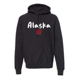 Alaska I Love Alaska Classic Premium Hoodie