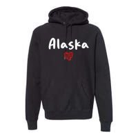 Alaska I Love Alaska Classic Premium Hoodie