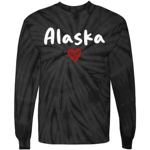 Alaska I Love Alaska Classic Tie-Dye Long Sleeve Shirt