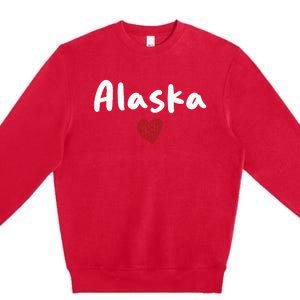 Alaska I Love Alaska Classic Premium Crewneck Sweatshirt