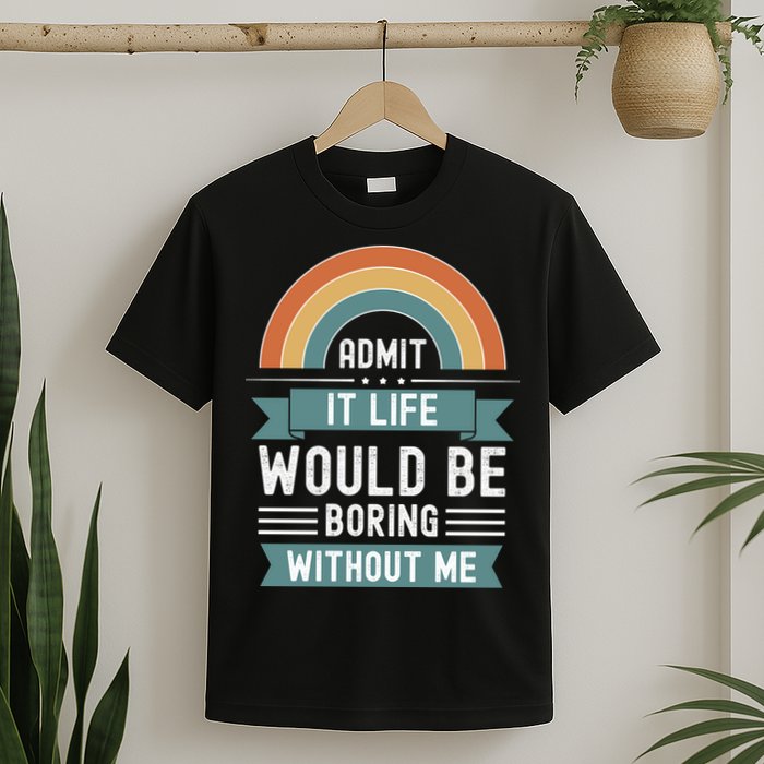 Admit It Life Would Be Boring Without Me T-Shirt