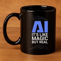 Ai Its Like Magic But Real Artificial Intelligence Geek Gift 11oz C Handle Ceramic Mug