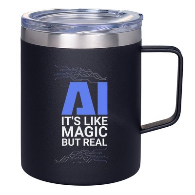 Ai Its Like Magic But Real Artificial Intelligence Geek Gift 12oz Stainless Steel Coffee Mug